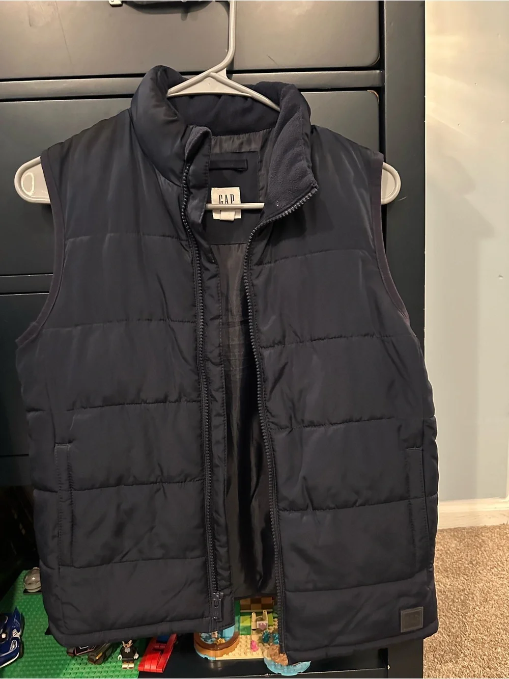 GAP Boys Navy Quilted Puffer Vest